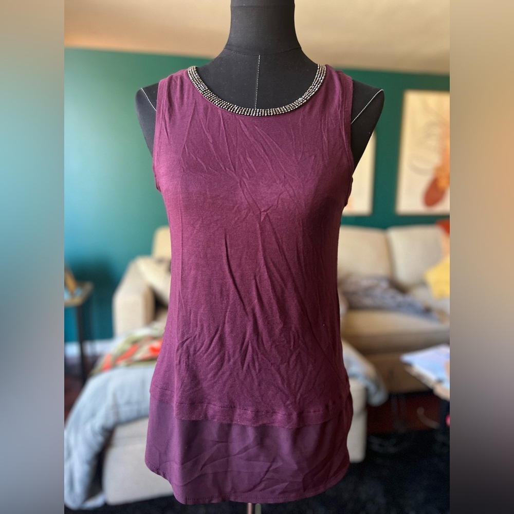 Apt. 9 Deep Purple Tank Top